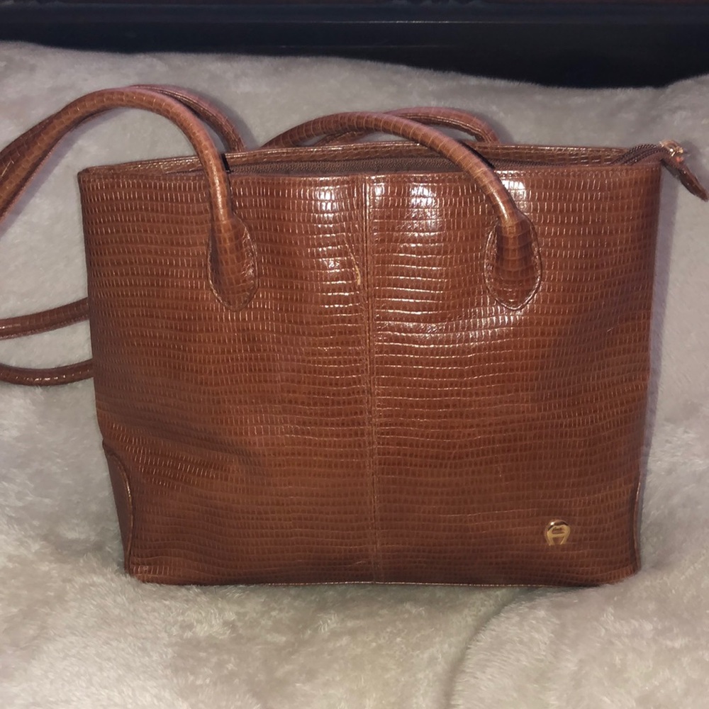 Etienne Aigner small/medium tote camel colored